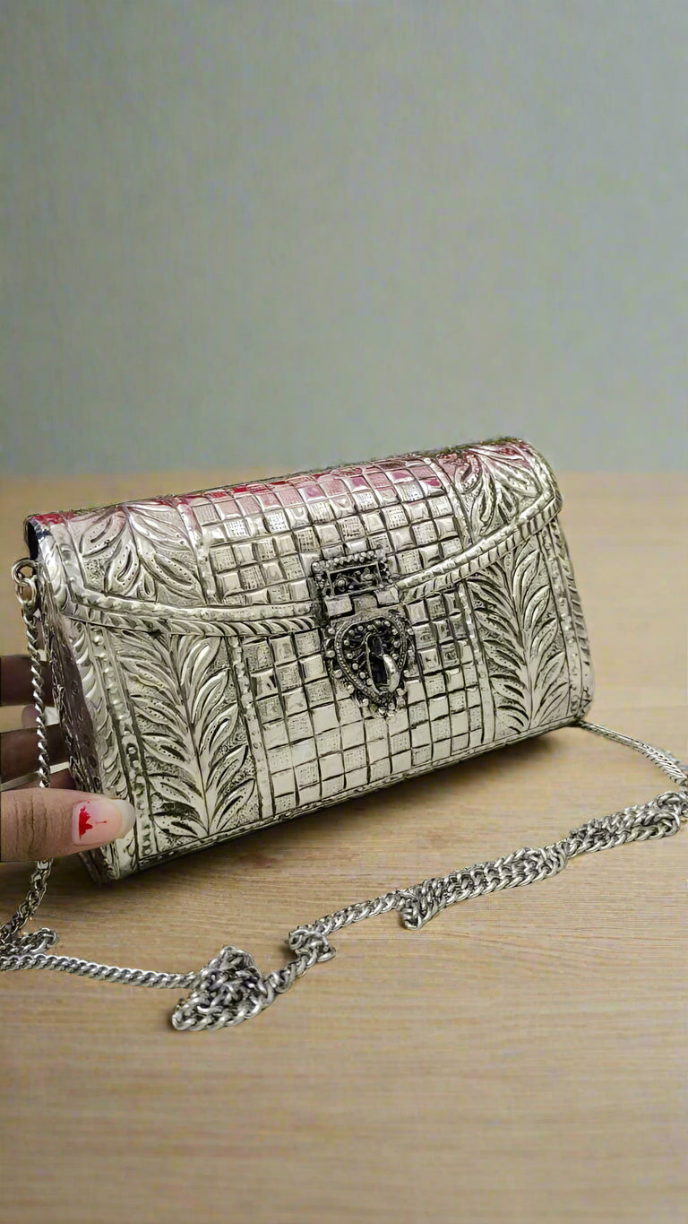 german silver handmade hand bag/evening bags/purse for women